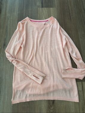 lululemon athletica Pink Yoga Scoop Neck Sweater